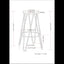 Simeon - Multifunctional Metal Stool With Wood Seat