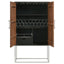 Washoe - 2 Door Bar Cabinet - Walnut
