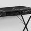 Computer Desk, Home Office, Laptop, Left, Right Set-Up, Storage Drawers, Work, Marble Look Laminate, Contemporary, Modern - Black
