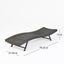 Wicker Chaise With Adjustable Reclining Seats (Set of 2) - Gray