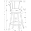 Swivel Stool Bar Height, Stylish Design Contemporary & Modern (Set of 2)