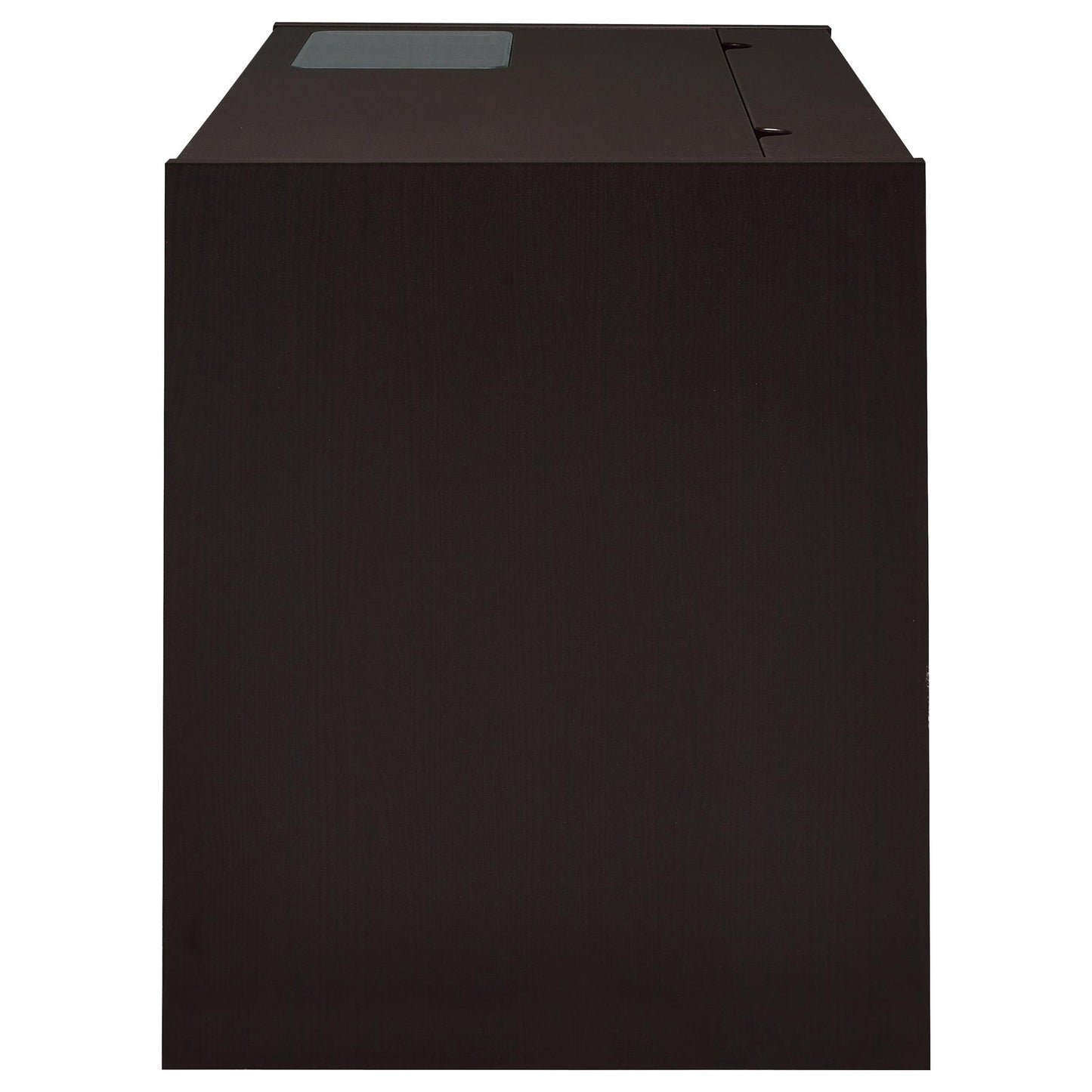 Maxim - 2 Drawer Computer Desk With Lift Top Storage And Power Outlet - Cappuccino