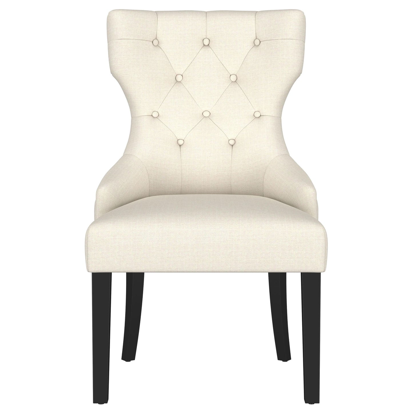 Extension Dining Table Set With Expandable Table With Upholstered Wingback Chairs