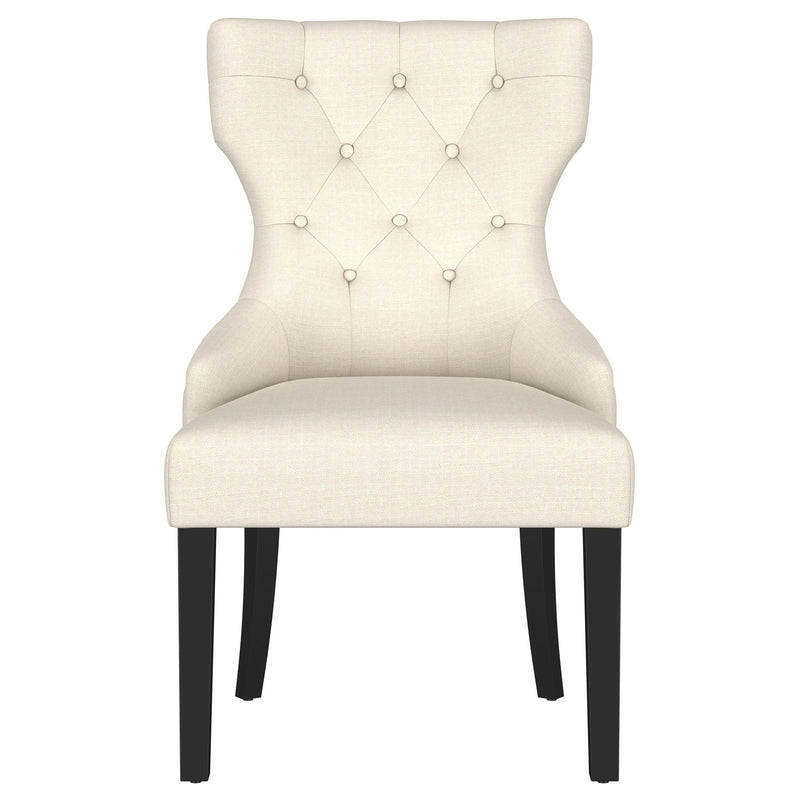 Extension Dining Table Set With Expandable Table With Upholstered Wingback Chairs