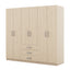 6 Doors Wardrobe Storage For Bedroom, With Big Drawers
