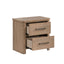Anika - 2 Drawer Nightstand - Natural / Brown
