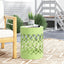 Outdoor Metal Large End Table, Modern Design