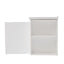 Wall Mounted Bathroom Vanity With Sink, 2 Open Shelves - White