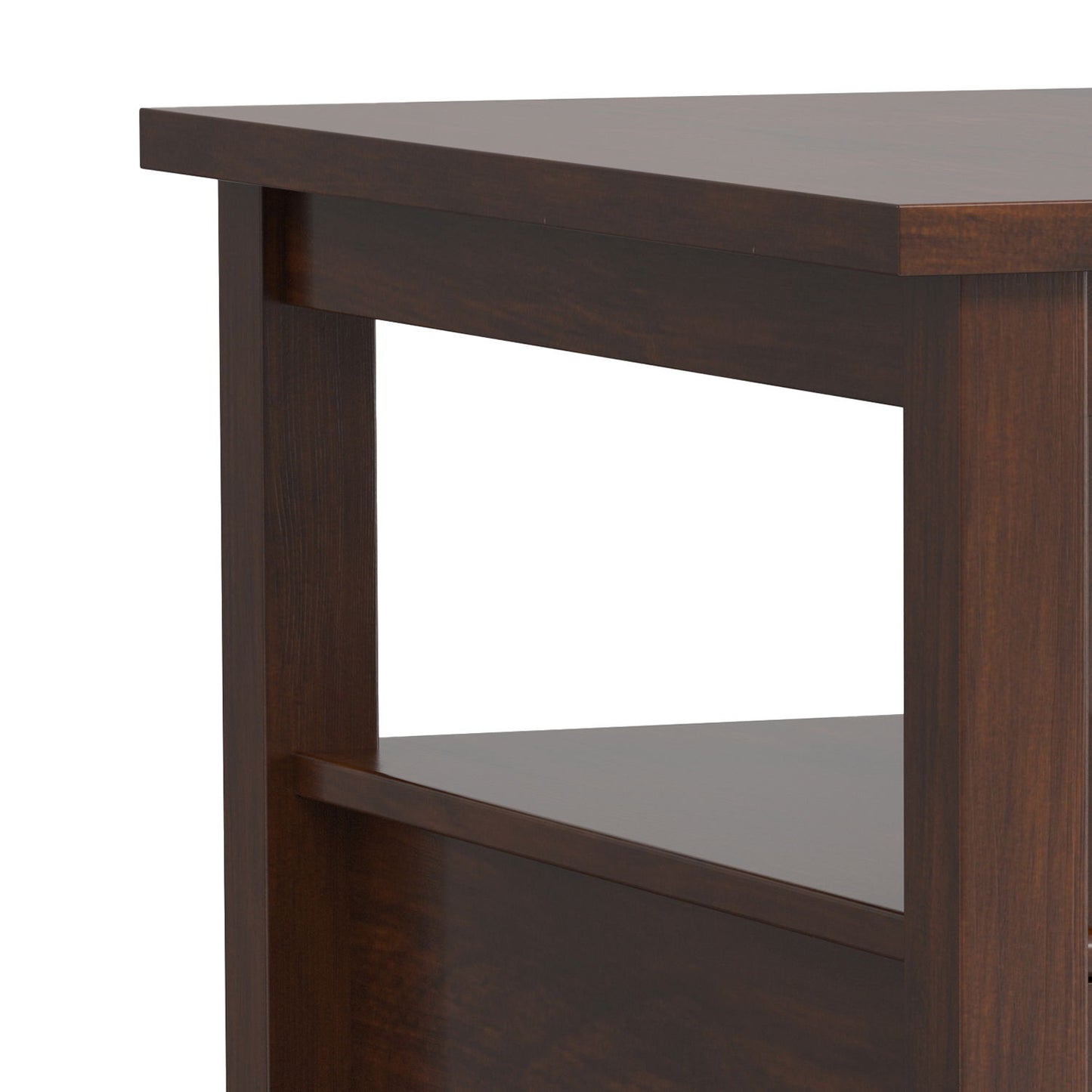 Warm Shaker - Narrow Side Table - Brown
