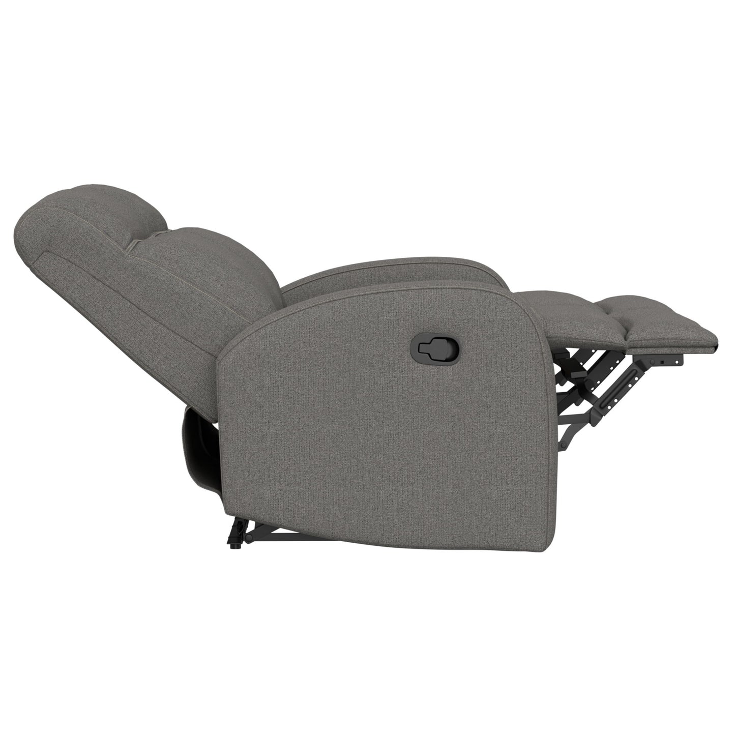 Manual Reclining Loveseat With Dual Seating Support For Living Room
