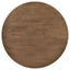 Guinea - 5 Piece Dining Set With Round Table And Upholstered Chairs - Walnut