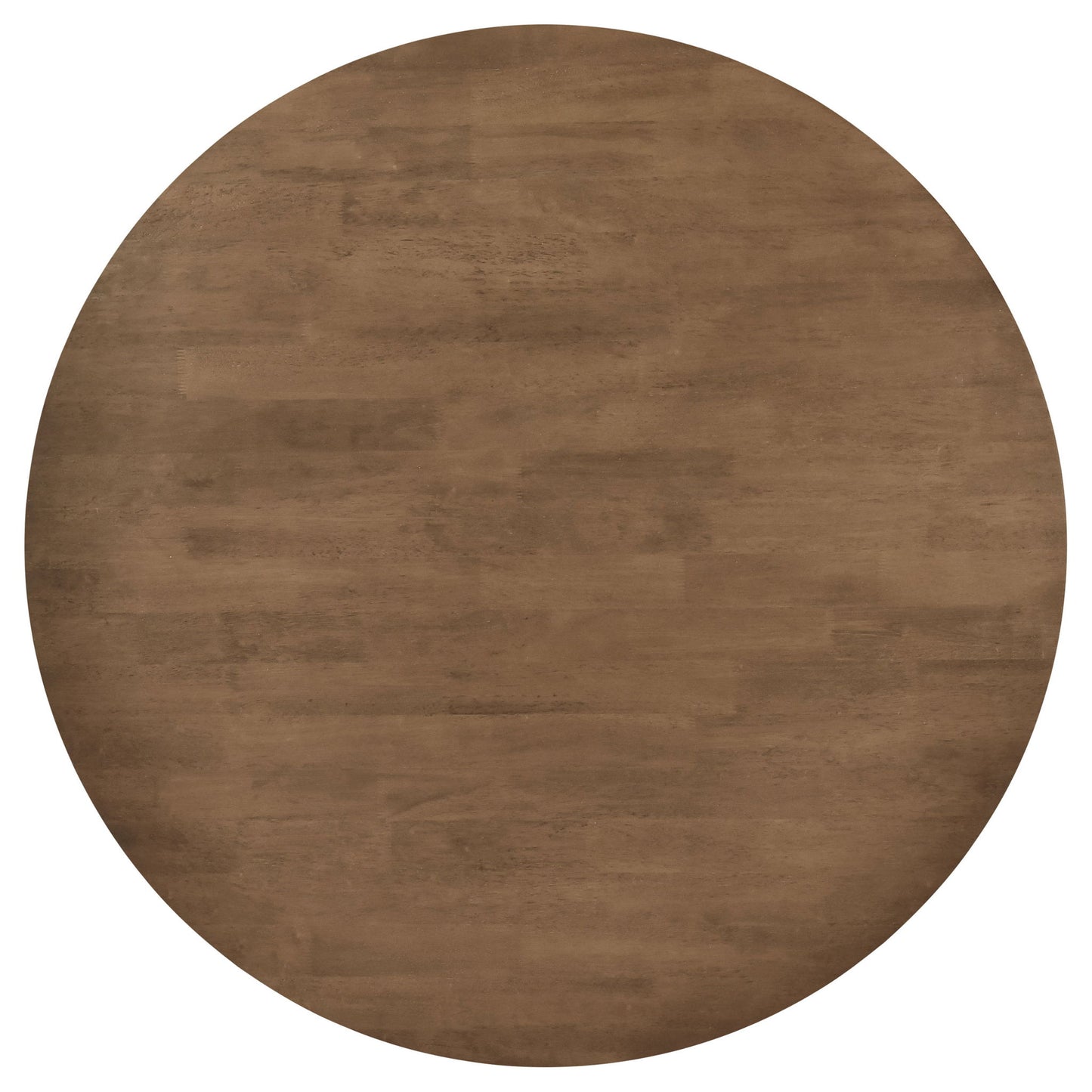 Guinea - 5 Piece Dining Set With Round Table And Upholstered Chairs - Walnut
