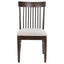 Shirley - 5 Piece Round Dining Table Set With Cushioned Chairs - Dark Walnut
