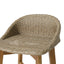 Beeson - Outdoor Wicker And Acacia Wood Barstools Set, Water Resistant - Brown