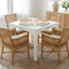Alleyville - Square Dining Table With Storage Drawer - White