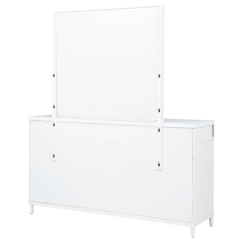 Robinson - 8 Drawer Dresser With Mirror - White