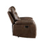 Aashi - Leather Gel Match Recliner Sofa - Brown