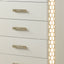 Jasmine - 5 Drawer Chest With Side LED Lightning - Beige