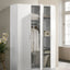 Declan - 3 - Door Wardrobe Cabinet Armoire With Storage Shelves And Hanging Rod - White