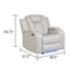 Benz - LED & Power Recliner Chair With Adjustable Headrest