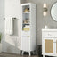 Tall Bathroom Storage Cabinet With Adjustable Shelves And 1 Drawer & Door