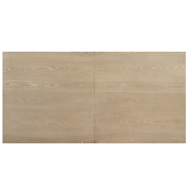 Contemporary 69 Inches Dining Table With U Shaped Trestle Base - Light Ash