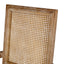 Elegant French Country Style Dining Chair With Cane Backrest