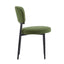 Upholstered Dining Chair (Set of 2) - Green Fabric