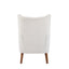 Accent Chair With Birch Wood Legs - White
