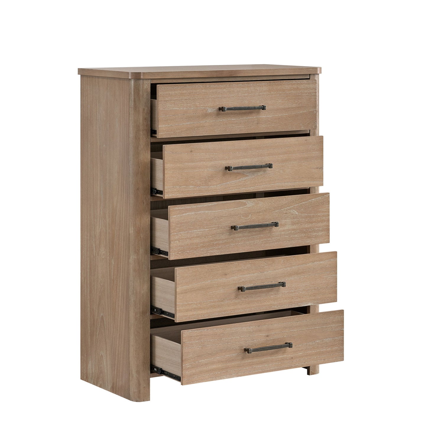 Anika - 5 Drawer Chest - Natural / Brown