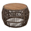 Round Side Table With Rope Frame