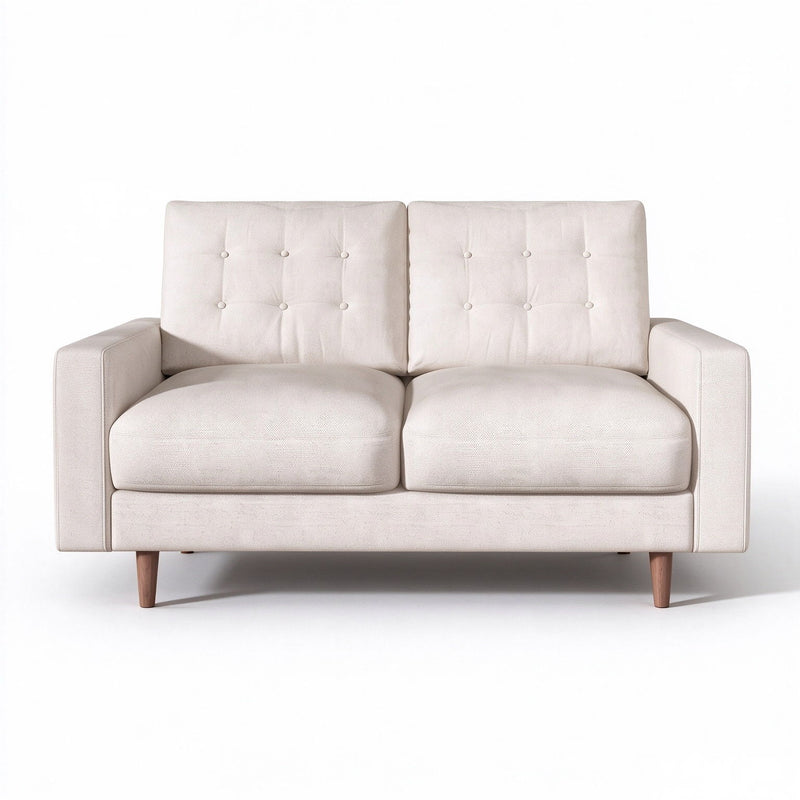 Loveseat Sofa, Tufted Back Upholstered 2 Seat Couch