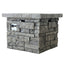 Outdoor Square Propane Fire Pit 40, 000 Btu - Gray