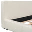 Stylish Upholstered Bed With Birch Wood Frame
