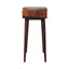 Curved Hallway Table - Chestnut