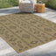Earth - 5'3" X 7'3" Indoor, Outdoor Area Rug Polypropylene - Jute / Black