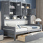 Daybed With All-In-One Cabinet And Shelf