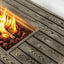 Propane Gas Fire Pit Table, 50000 Btu, Rectangular For Outside - Light Beige