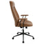 Hiram - Upholstered Adjustable Chair With High Back Support - Brown