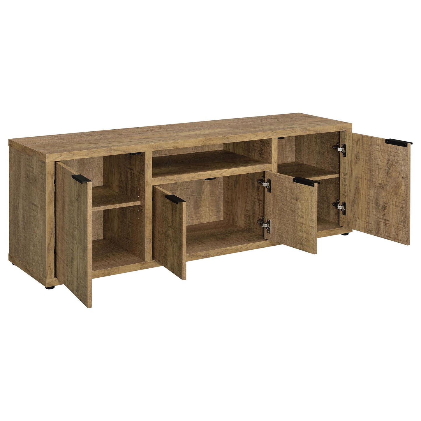 Noriega - 3 Piece TV Entertainment Center, Open & Concealed Storage - Wood