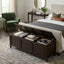 Connaught - Large Storage Bench Trunk - Dark Brown