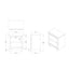 Skye - Marble Nightstand - White
