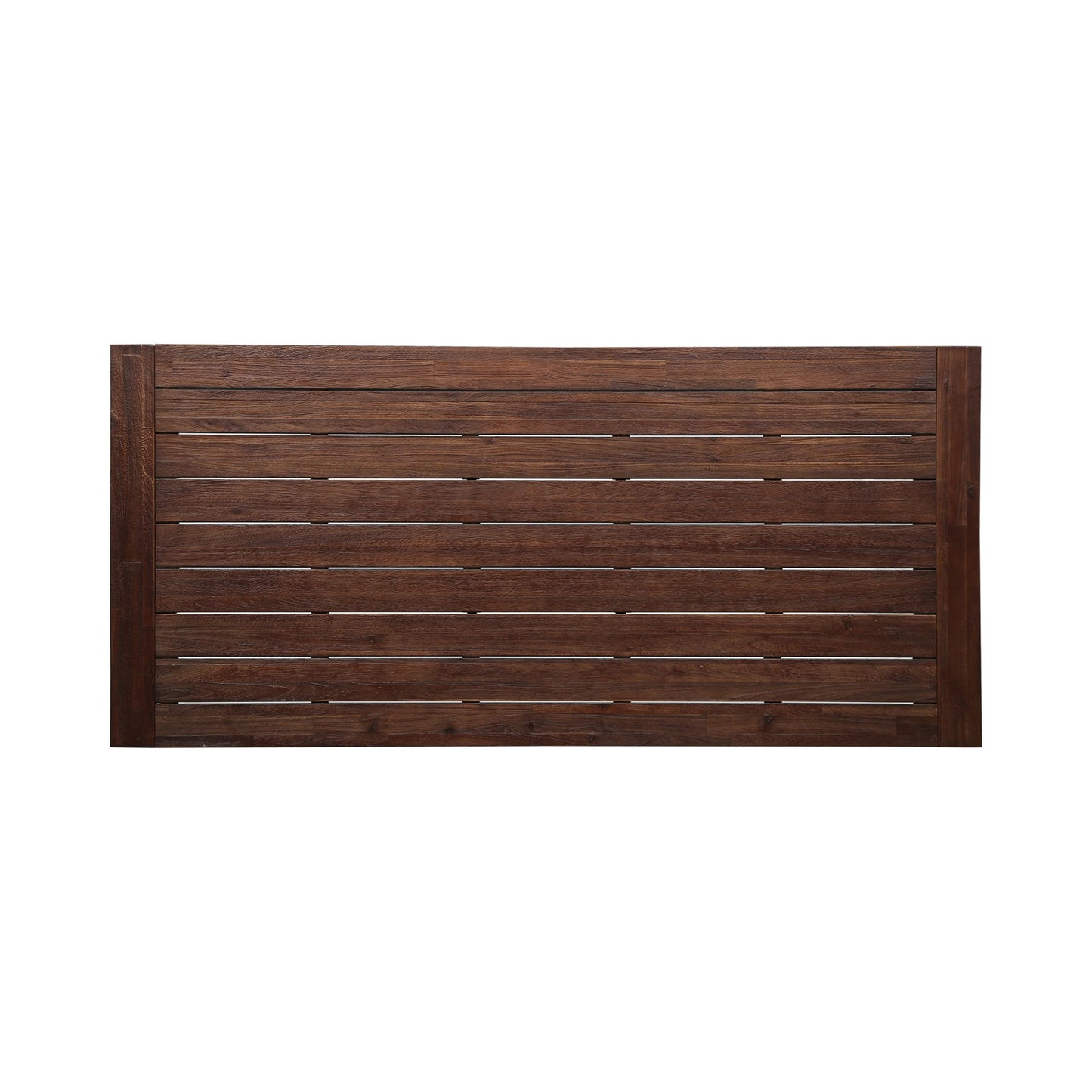 Equilibrium - Outdoor Dining Table With Wooden Frame And Slat Top