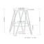 Simeon - Multifunctional Metal Stool With Wood Seat