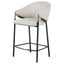 Sloped Arm Counter Stools (Set of 2) - Beige