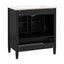 Elegant Fluted Bathroom Vanity With Sink, Soft Close Doors & Drawer