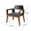 Soho - Transitional Style Outdoor Club Chair (Set of 2) With Cushions - Teak