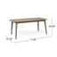 Placidity - Outdoor Expandable Dining Table With Slatted Tabletop And Tapered Legs
