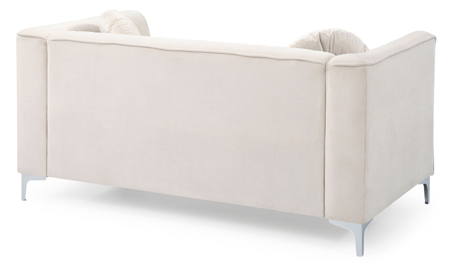 Glam Styled Micro Suede Loveseat