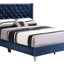Upholstered Nailhead Trim Chic Bed
